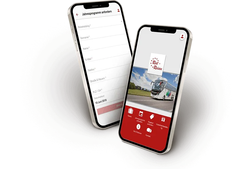 Die Rist Reisen App für's Smartphone
